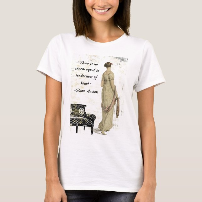 Camiseta Diseño inspirado regencia de Jane Austen (Anverso)