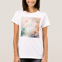 Diseño inspirador de acuarela floral "Sonrisa"