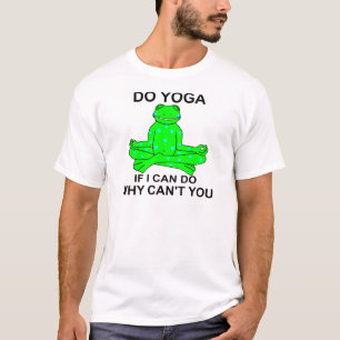 Camiseta Diseño inspirador de la rana de la yoga