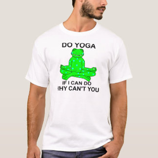 Camiseta Diseño inspirador de la rana de la yoga