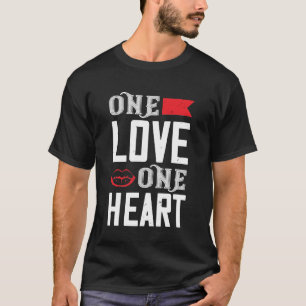 Camiseta Diseño Inspirador de un corazón amoroso