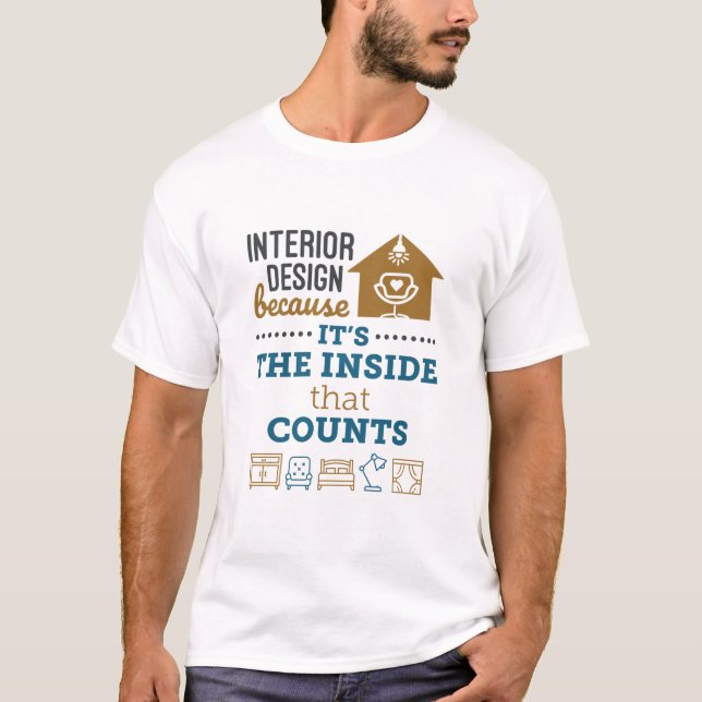 Camiseta Diseño interior porque es el interior lo que cuent (Anverso)