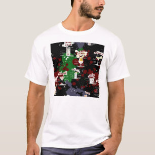 Camiseta Diseño intrépido de la receta de la bebida del