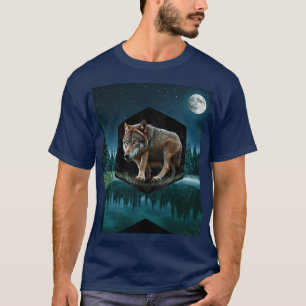 Camiseta Diseño inusual de Wolf