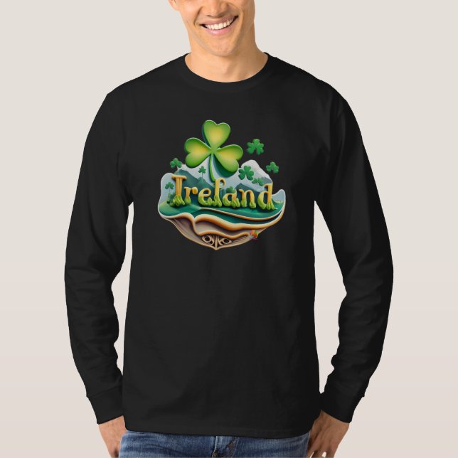 Camiseta Diseño irlandés con Shamrock Irish (Anverso)