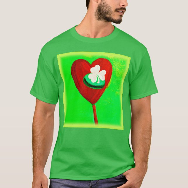 Camiseta Diseño Irlandés De Pintura Cuta. ¡Hazte con una en (Anverso)