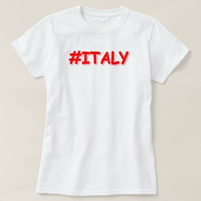Camiseta Diseño "ITALIA". ¡Hazte con una en Zazzle (Diseño del anverso)