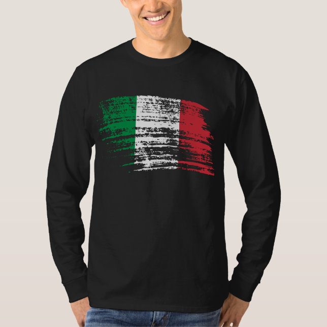 Camiseta Diseño italiano fresco de la bandera (Anverso)