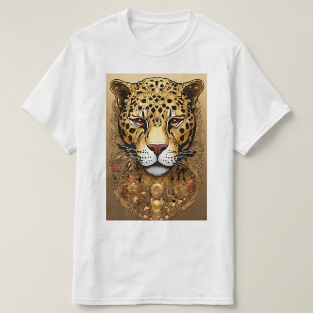 Camiseta Diseño jaguar. (Diseño del anverso)