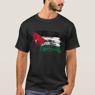 Camiseta Diseño jordano fresco de la bandera