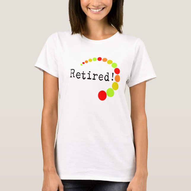 Camiseta Diseño jubilado de los puntos de la fruta cítrica (Anverso)
