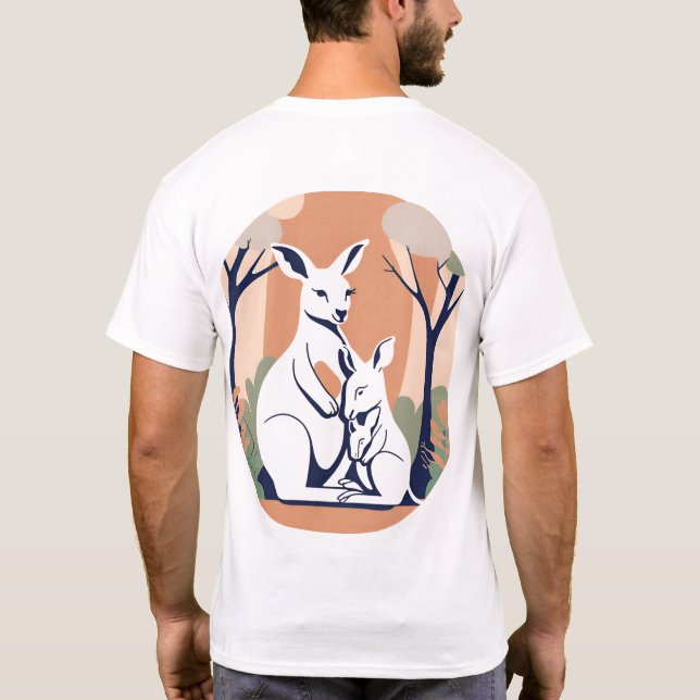 Camiseta Diseño Kangaroo FAMILY (Reverso)