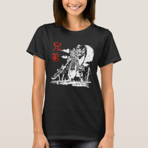 Camiseta Diseño kanji Ninja Samurai, guerrero japonés