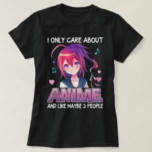 Camiseta Diseño Kawaii de Amante de Anime Divertido