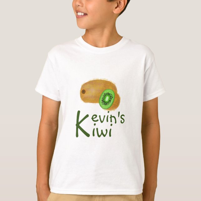 Camiseta Diseño Kiwi Adorable con 'K' inicial (Anverso)