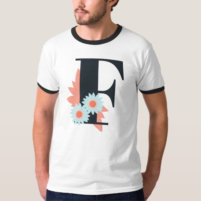 Camiseta Diseño: letra "F", número de diseño 1. (Anverso)