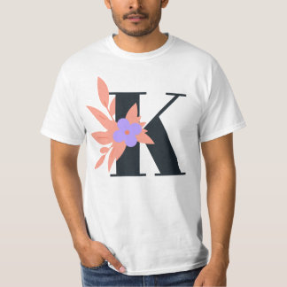 Camiseta Diseño: letra "K", número de diseño 1.