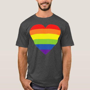 Camiseta Diseño LGBTQ de Rainbow Heart