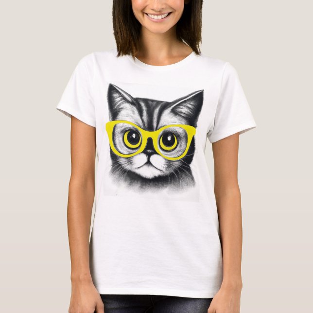 Camiseta diseño lindo de gato T-Shirt | animales lindos | r (Anverso)