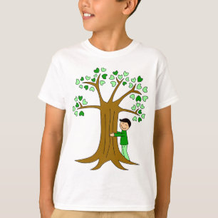 Camiseta Diseño lindo de Hugger del árbol