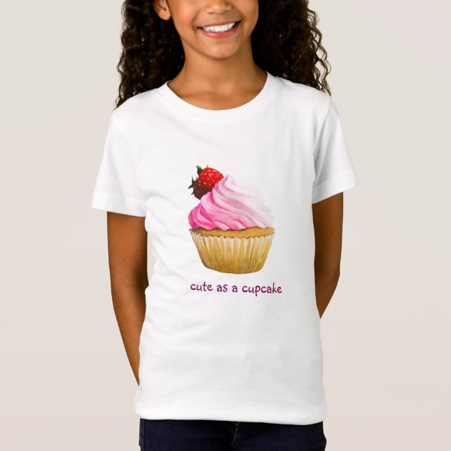 Camiseta Diseño lindo de la magdalena (Anverso)