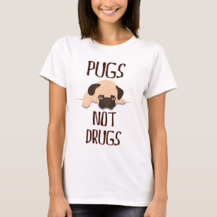 Camiseta diseño lindo del perro de las drogas de los barros