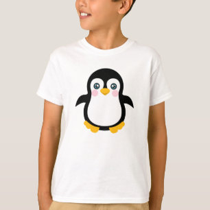 Camiseta Diseño lindo del pingüino del dibujo animado
