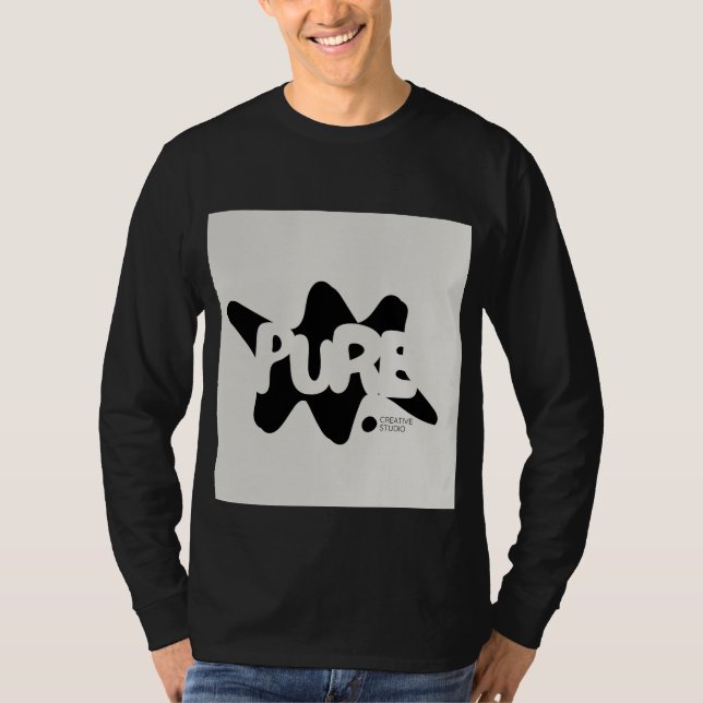 Camiseta diseño lindo puro (Anverso)