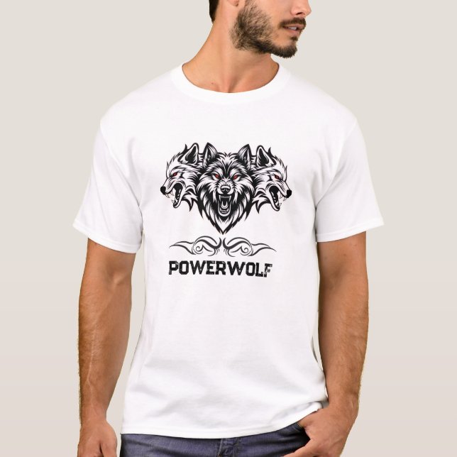 Camiseta diseño lobo (Anverso)