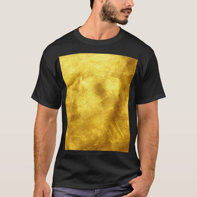 Camiseta Diseño lujoso de textura dorada (Anverso)