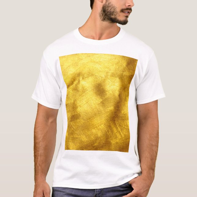 Camiseta Diseño lujoso de textura dorada (Anverso)