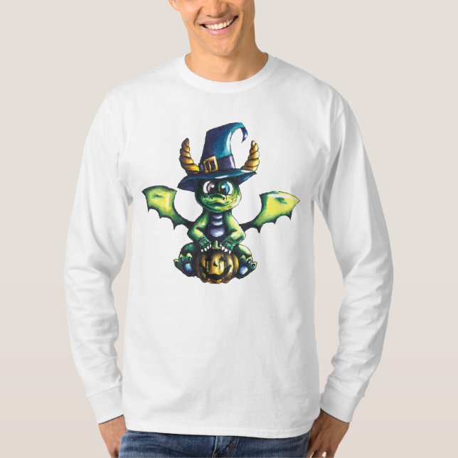Camiseta Diseño mágico de dragones de Halloween (Anverso)