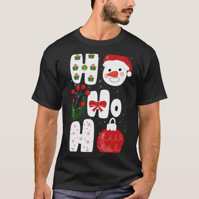 Camiseta Diseño Mágico de Invierno Retro Navidad Vector  (Anverso)
