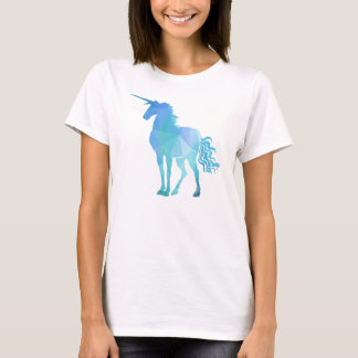 Camiseta Diseño mágico del unicornio del polígono