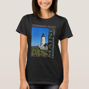 Camiseta Diseño Maine del Faro de Pemaquid Point