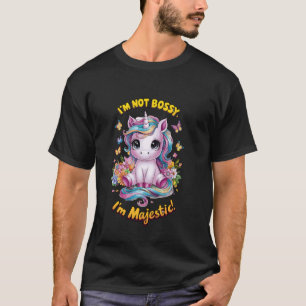 Camiseta Diseño Majestuoso de Unicornio Adorable No Soy Man