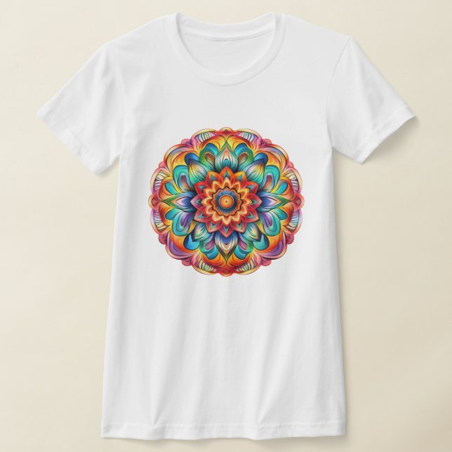 Camiseta Diseño Mandala / Flor (Distribución)