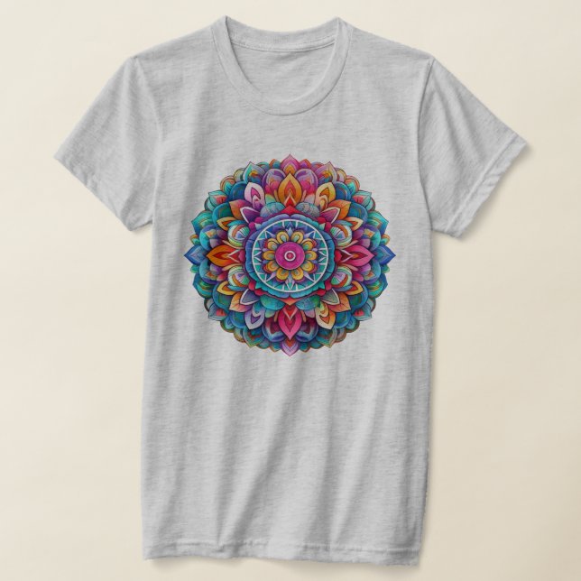 Camiseta Diseño Mandala / Flor (Distribución)