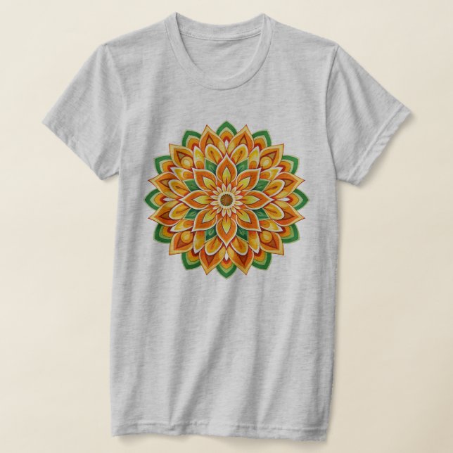 Camiseta Diseño Mandala / Flor (Distribución)