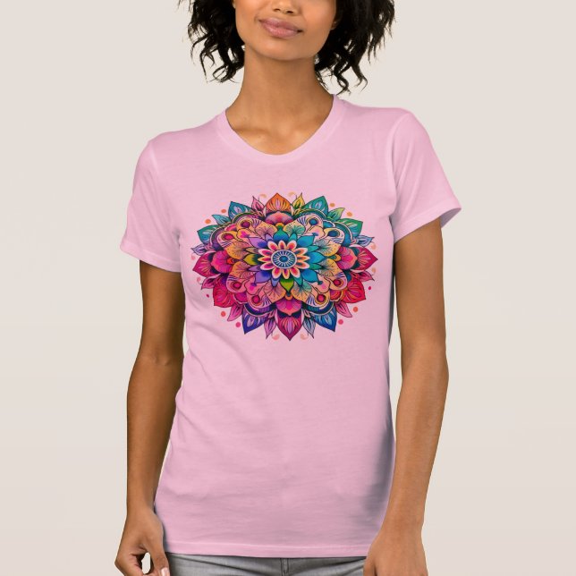 Camiseta Diseño Mandala / Flor (Anverso)