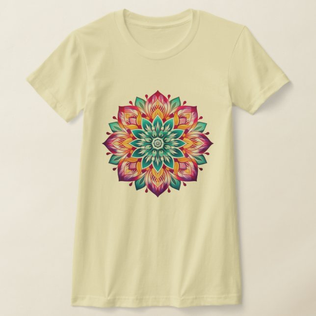 Camiseta Diseño Mandala / Flor (Distribución)