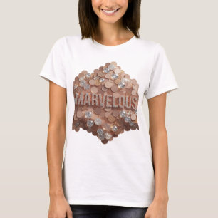 Camiseta Diseño MARAVILLOSO de Plata con Estilo