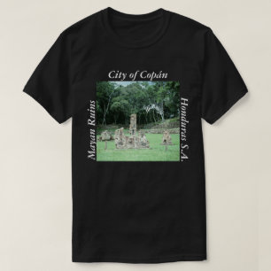 Camiseta Diseño maya antiguo de la foto de Copan Honduras