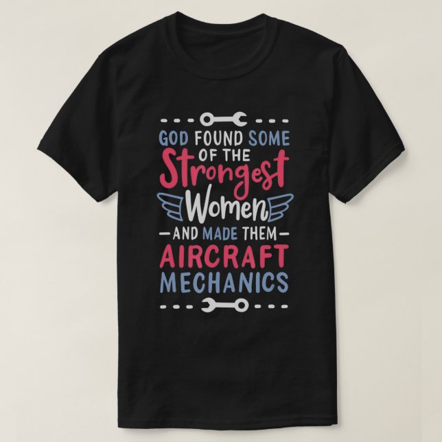 Camiseta Diseño mecánico de aeronaves femeninas divertidas  (Diseño del anverso)