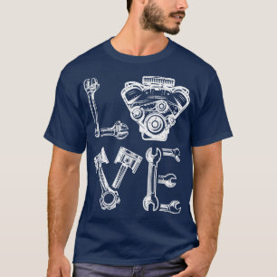 Camiseta Diseño mecánico de amor para Handyman