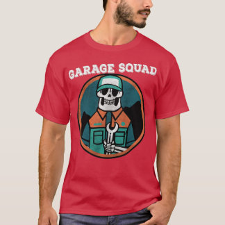 Camiseta Diseño mecánico de bridas de garaje
