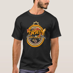 Camiseta Diseño Mecánico De Tren Para Ingenieros De Tren