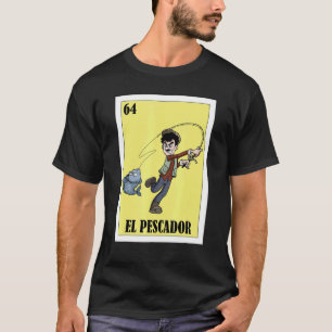 Camiseta Diseño Mexicano Divertido para El Pescador Pescado