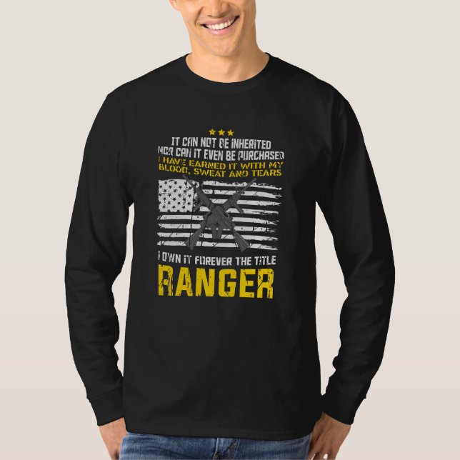 Camiseta Diseño militar de rangos (Anverso)