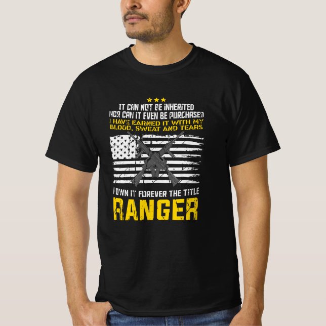 Camiseta Diseño militar de rangos (Anverso)